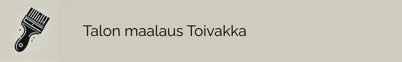 Talon maalaus Toivakka